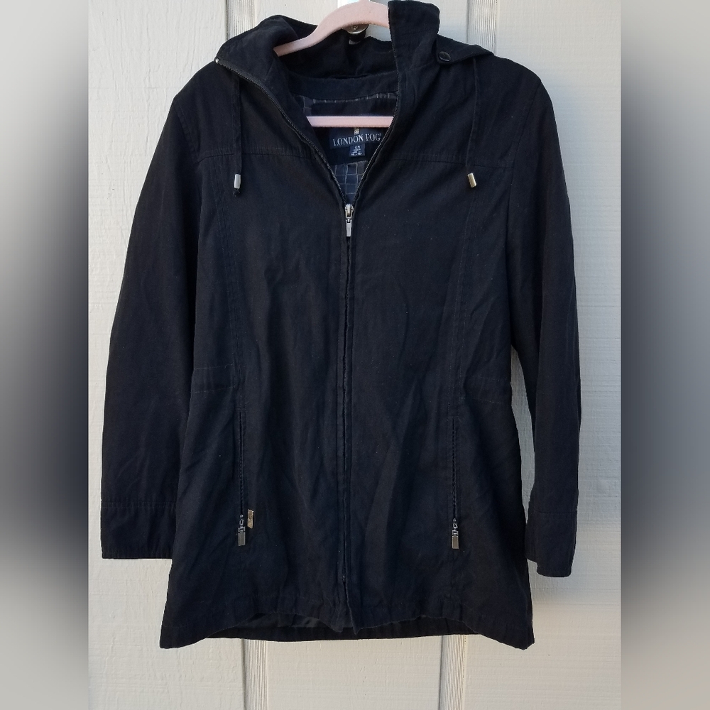 London Fog Women's Black Utility Jacket